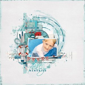 12x12 Layered scrapbook page