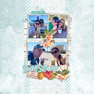 Digital Scrapbooking Layout | Digital Scrapbook Template