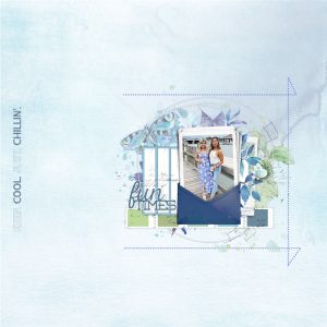 Digital Scrapbooking Layout | Envelope Photo Frames