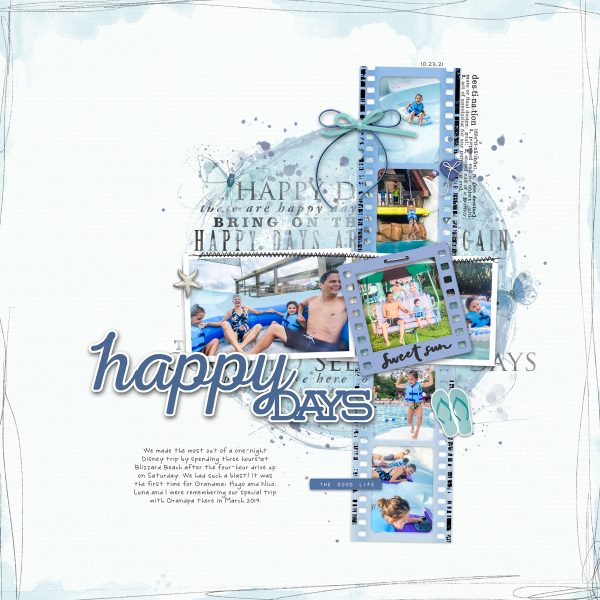 Digital Scrapbooking Layout | ARToptions Scrapbooking Kit