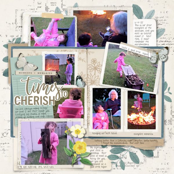 Digital Scrapbooking Layout | Digital Scrapbook Template