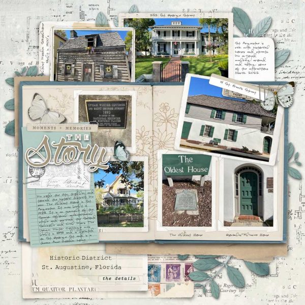 Digital Scrapbooking Layout | Digital Scrapbook Template