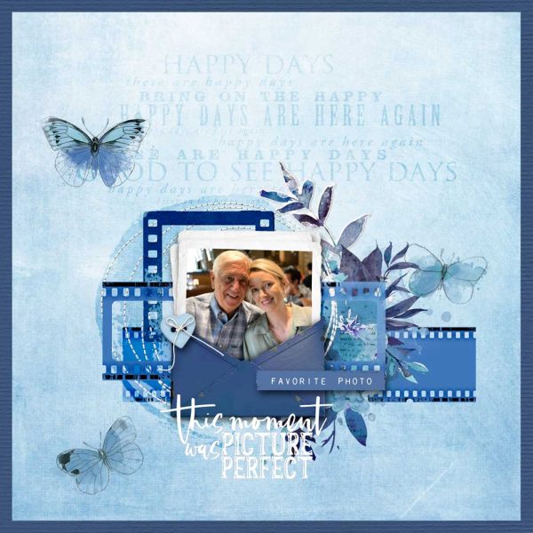 Digital Scrapbooking Layout | Digital Scrapbook Template