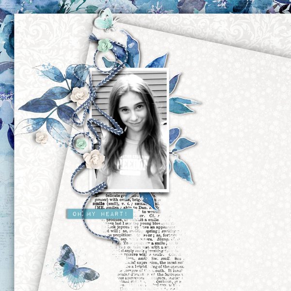 Digital Scrapbooking Layout | Digital Scrapbook Paper