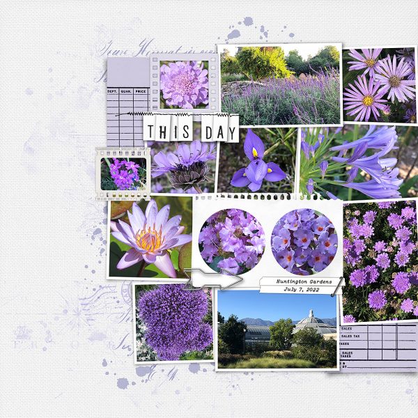 Digital Scrapbooking Layout | Digital Scrapbook Template