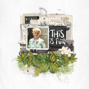 Digital Scrapbooking Layout | Digital Scrapbook Template