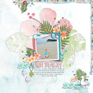 Digital Scrapbooking Layout | Digital Scrapbook Template