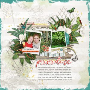 Digital Scrapbooking Layout | Digital Scrapbook Template