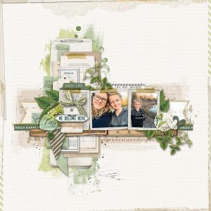 Digital Scrapbooking Layout | Digital Scrapbook Template