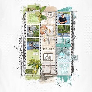 Digital Scrapbooking Layout | Digital Scrapbook Template