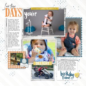 Digital Scrapbooking Layout | Digital Scrapbook Paper