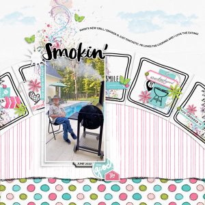 Digital Scrapbooking Layout | Hand Lettering