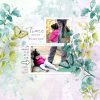 Digital Scrapbooking Layout | Digital Scrapbook Template