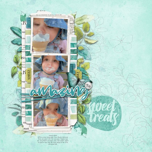 Digital Scrapbooking Layout | Digital Scrapbook Template