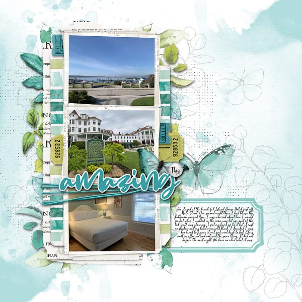 Digital Scrapbooking Layout | Digital Scrapbook Template