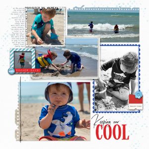 Digital Scrapbooking Layout | Digital Scrapbook Template