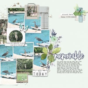 Digital Scrapbooking Layout | Digital Scrapbook Template