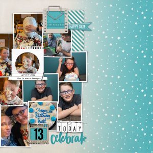 Digital Scrapbooking Layout | Digital Scrapbook Template