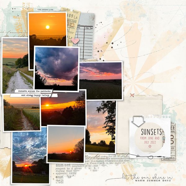 Digital Scrapbooking Layout | Digital Scrapbook Template