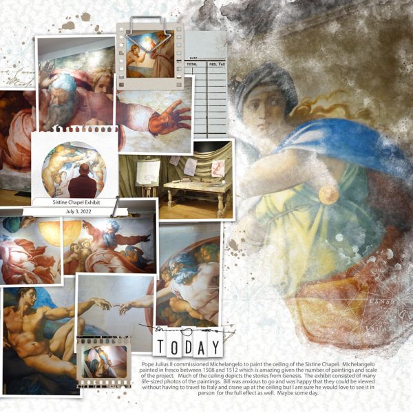 Digital Scrapbooking Layout | Digital Scrapbook Template