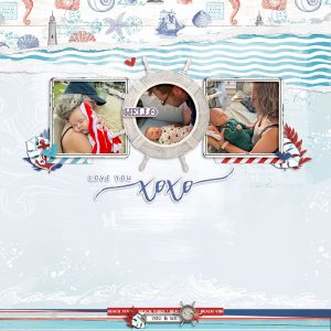 Digital Scrapbooking Layout | Vintage Seas Scrapbook Collection