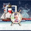 Digital Scrapbooking Layout | Vintage Seas Scrapbook Collection