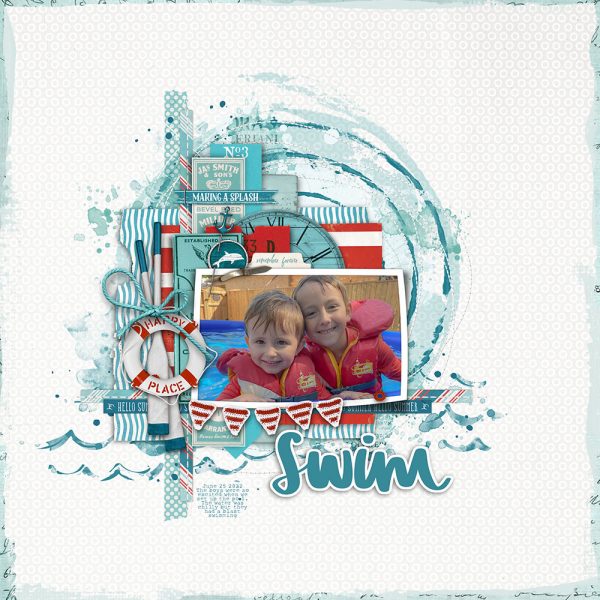 Digital Scrapbooking Layout | Vintage Seas Scrapbook Collection