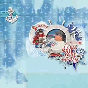 Digital Scrapbooking Layout | Vintage Seas Scrapbook Collection