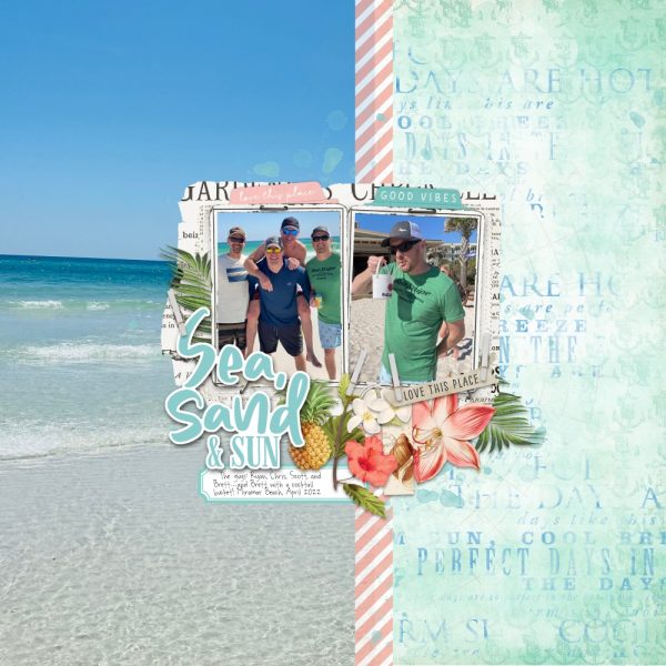 Digital Scrapbooking Layout | Digital Scrapbook Template