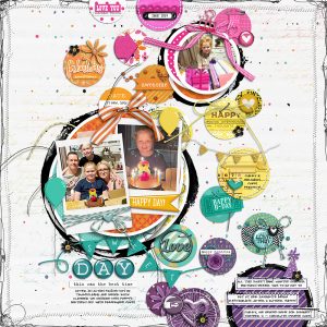 Digital Scrapbooking Layout | Digital Scrapbook Template