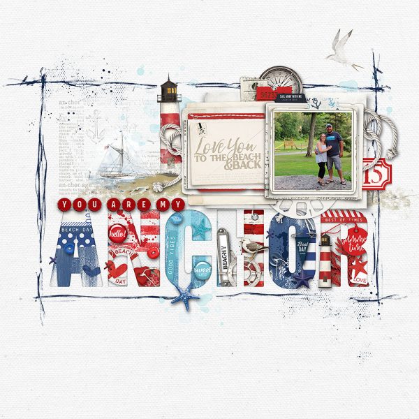 Digital Scrapbooking Layout | Digital Scrapbook Template