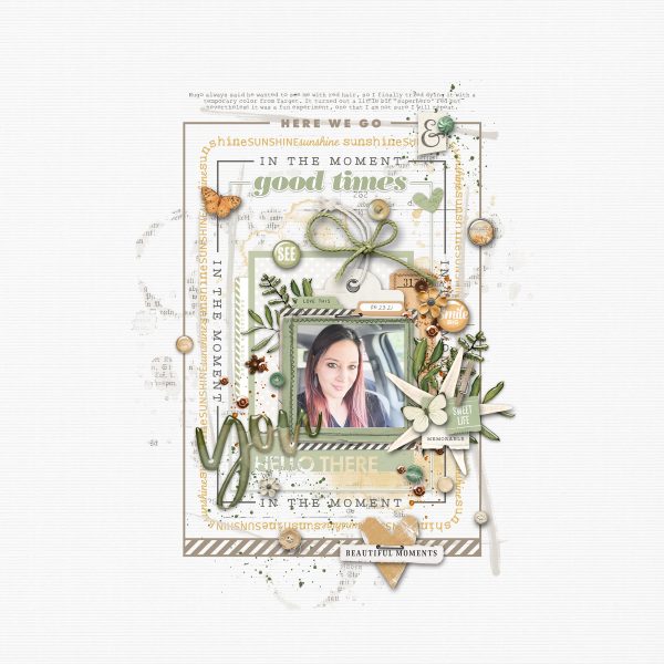 Digital Scrapbooking Layout | Vintage Blendable Layers