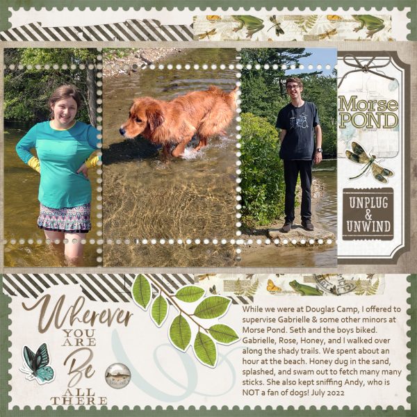 Digital Scrapbooking Layout | Digital stamping