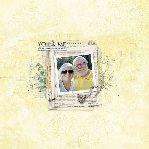 Digital Scrapbooking Layout | Vintage Blendable Layers