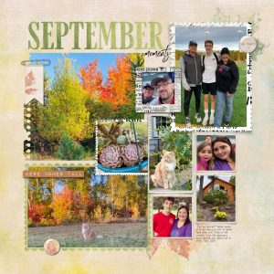 Digital Scrapbooking Layout | Digital Scrapbook Template