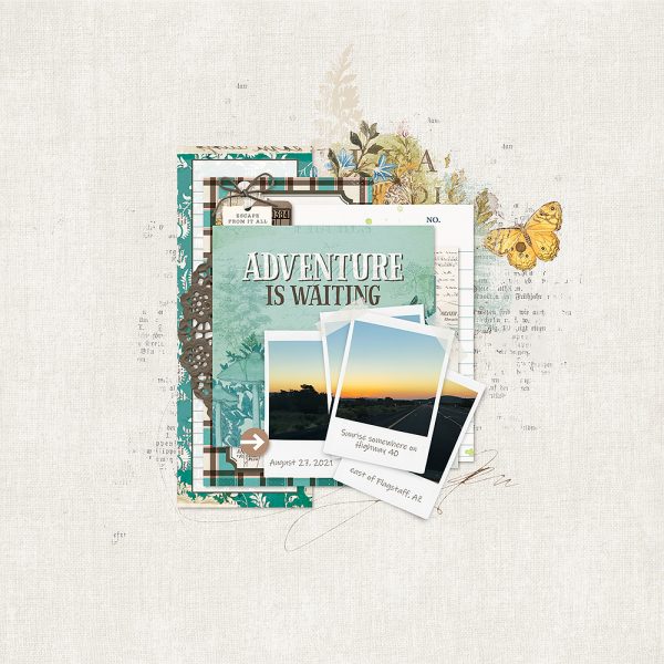 Digital Scrapbooking Layout | Lakeside Scrapbook Collection