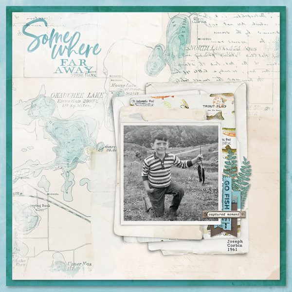 Digital Scrapbooking Layout | Lakeside Scrapbook Collection