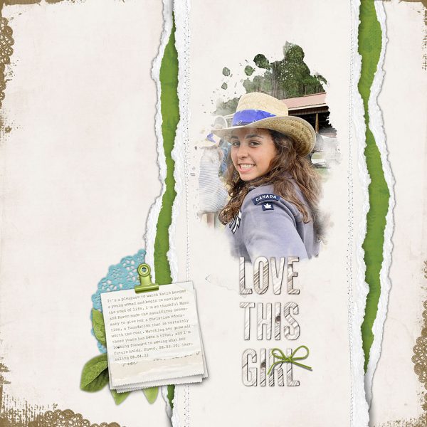 Digital Scrapbooking Layout | Lakeside Scrapbook Collection