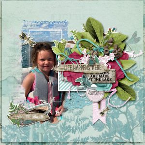 Digital Scrapbooking Layout | Lakeside Scrapbook Collection