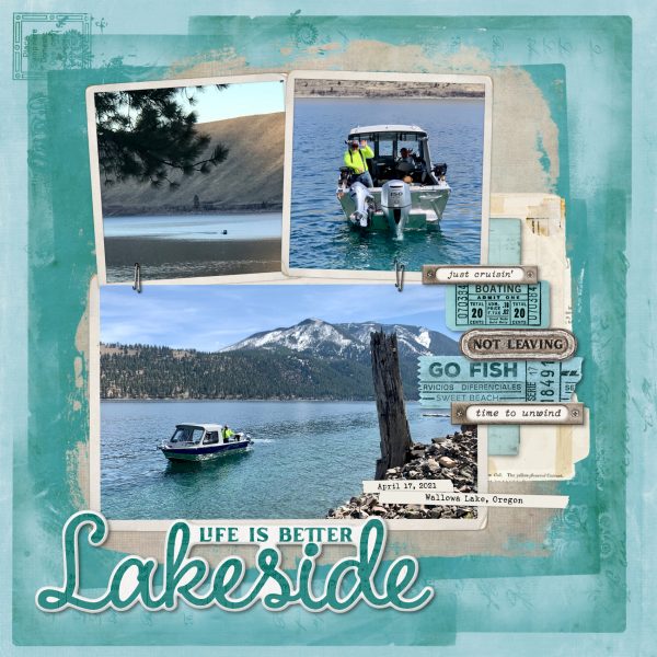 Digital Scrapbooking Layout | Lakeside Scrapbook Collection