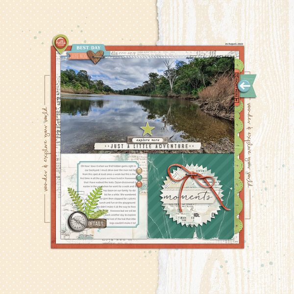 Digital Scrapbooking Layout | Printable Pocket Cards