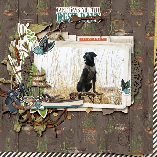 Digital Scrapbooking Layout | Lakeside Scrapbook Collection