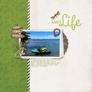 Digital Scrapbooking Layout | Lakeside Scrapbook Collection