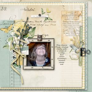 Digital Scrapbooking Layout | Digital stamping