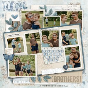 Digital Scrapbooking Layout | Digital Scrapbook Template