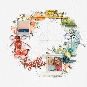 Digital Scrapbooking Layout | Digital Scrapbook Template