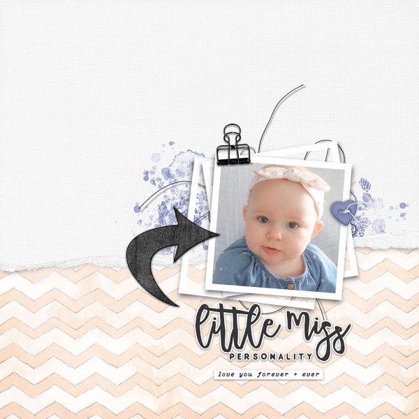 Digital Scrapbooking Layout | Digital stamping