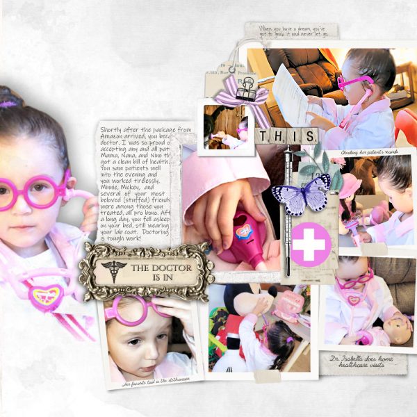 Digital Scrapbooking Layout | Digital Scrapbook Template