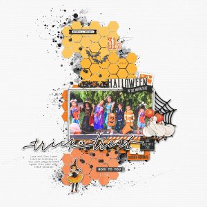 Digital Scrapbooking Layout | Simple Vintage October 31st