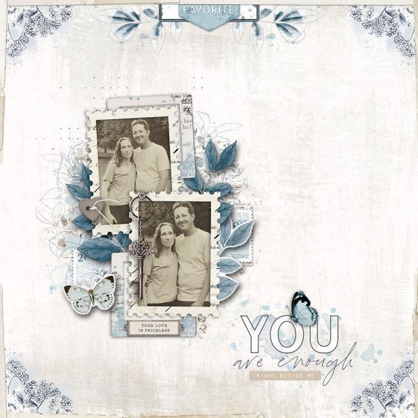 Digital Scrapbooking Layout | Vintage Artistry Serenity